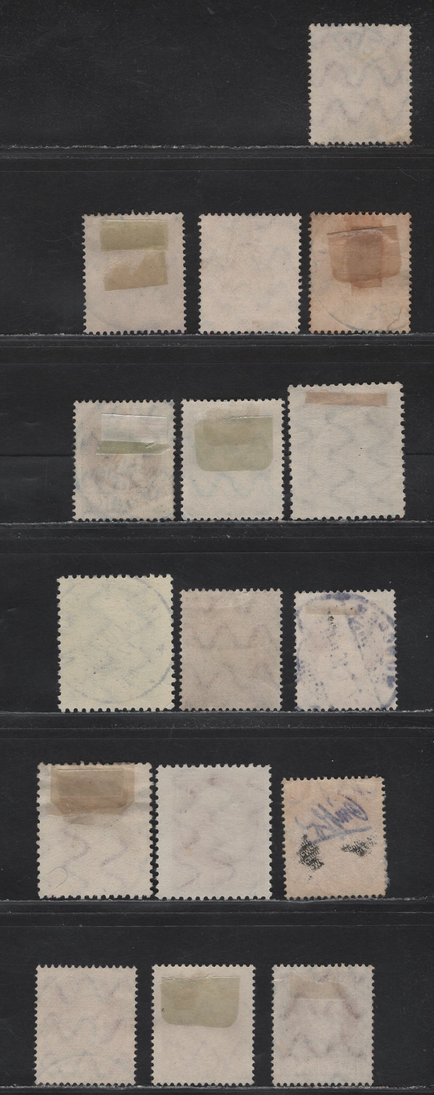 Lot 36 Bavaria SC#95, 98, 99, 100, 102, 104, 109, 110, 111 3pf Brown - 3pf Scarlet, 1914-1920 King Ludwig III Issue, 16 F&VF Used Singles Wartime Printings, All Post 1915 SON Town Cancels, May Incl. Few Pre War Printings