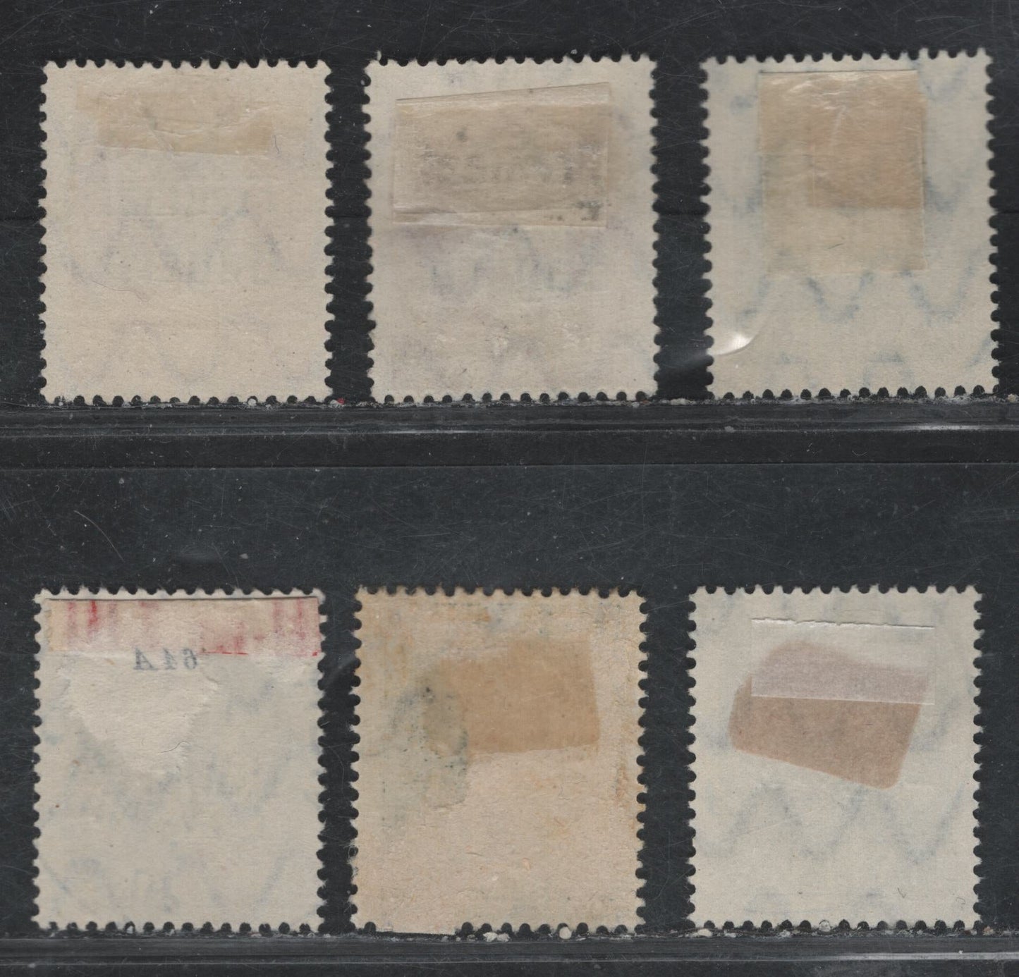 Lot 45 Bavaria SC#198-201,203,205 20pf Blue, 30pf Orange, 40pf Olive Green, 60pf Dark Green, 80pf Violet, 1919-20 Free State Overprints Issue, 6 F Used Singles All With SON Town Cancels