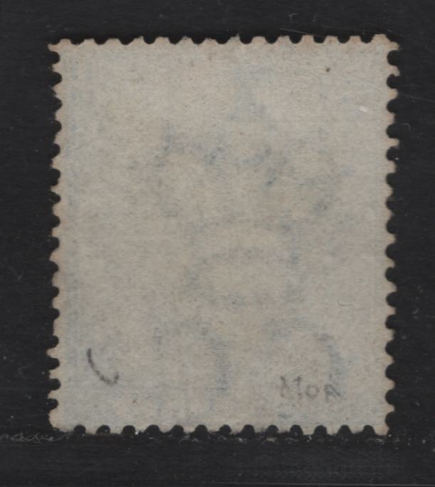 Lot 2 Vancouver Island #6 10c Blue, 1865 Queen Victoria Issue, Wmk Crown CC, A VF Used Single Very Well Centered For This Issue, Which Is Almost Always Found With Perfs Cotting The Design