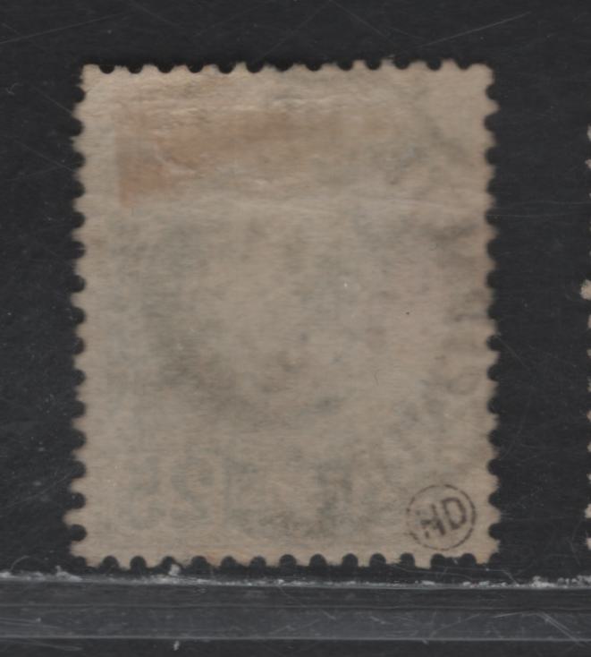 Lot 252 Monaco SC#6 25c Green Prince Charles III, 1885 Prince Charles III Profile Heads, A VF Used Single With SON January 5, 1891 Principalte De Monaco Cancel