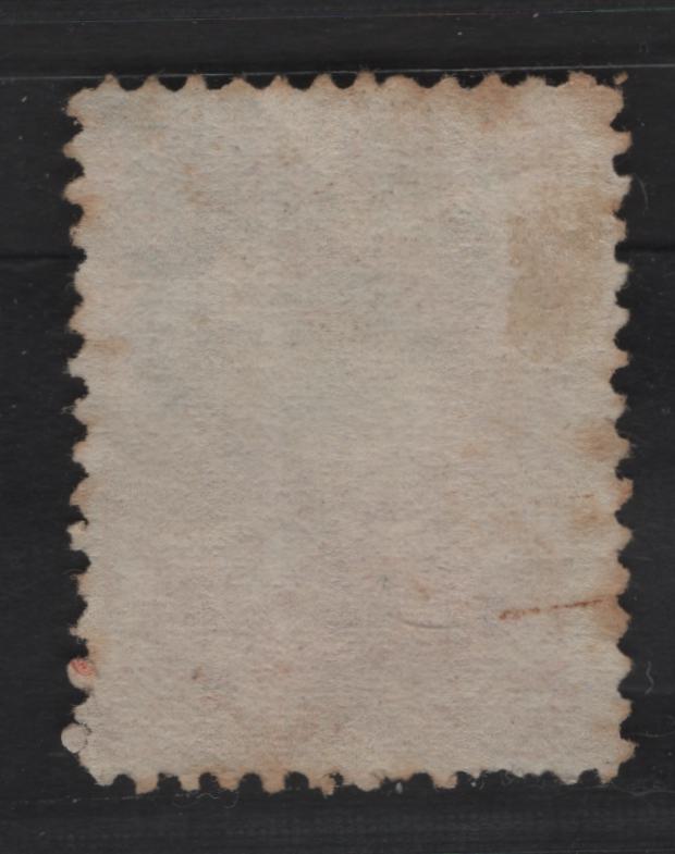 Lot 59A Newfoundland #33 3c Vermilion, 1868-1894 Second Cents Issue, A Good Used Single On Paper Cents-JJ, Some Toning On Perf Tips