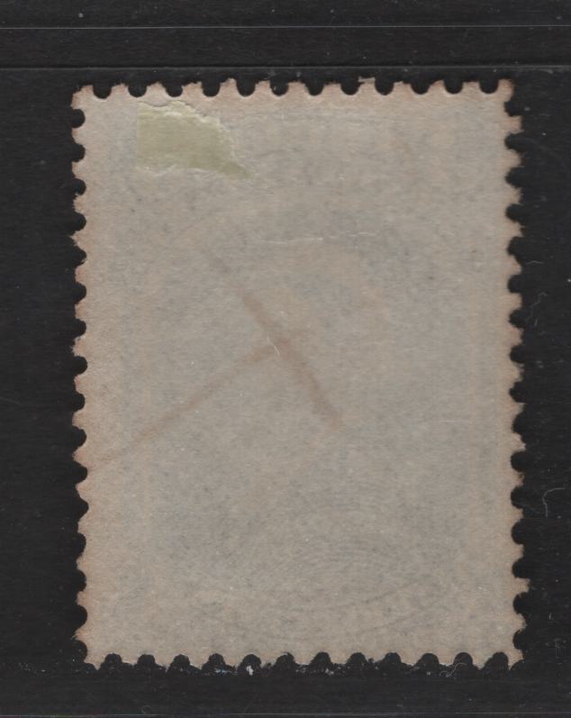 Lot 60 Newfoundland #34 3c Blue, 1868-1894 Second Cents Issue, A Fine Used Single On Paper Cents-BB, Perf 12x11.75. Cleaned Pen Cancel, And Regummed To Appear Mint