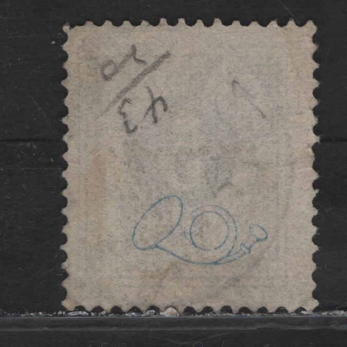 Lot 150 Sweden (C) Used In Finland SC#43 5o Green Numeral, 1886-1891 Numeral Issue, A Fine Used Single, Perf 13, Posthorn On Back, June 18 1889, Helsingfors (Helsinki) CDS Cancel.