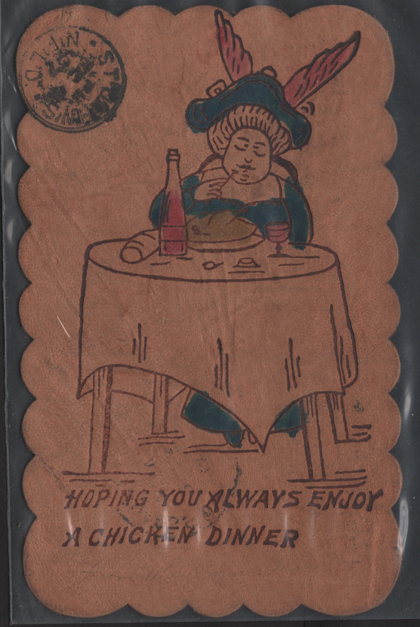Lot 216 United States SC#319 2c Carmine Washington, 1903 Issue, A Very Fine Used Cover, Humorous Image & Message On Reverse, Sent From Boston MA (June 30 1907) To St John's NFLD (1907)