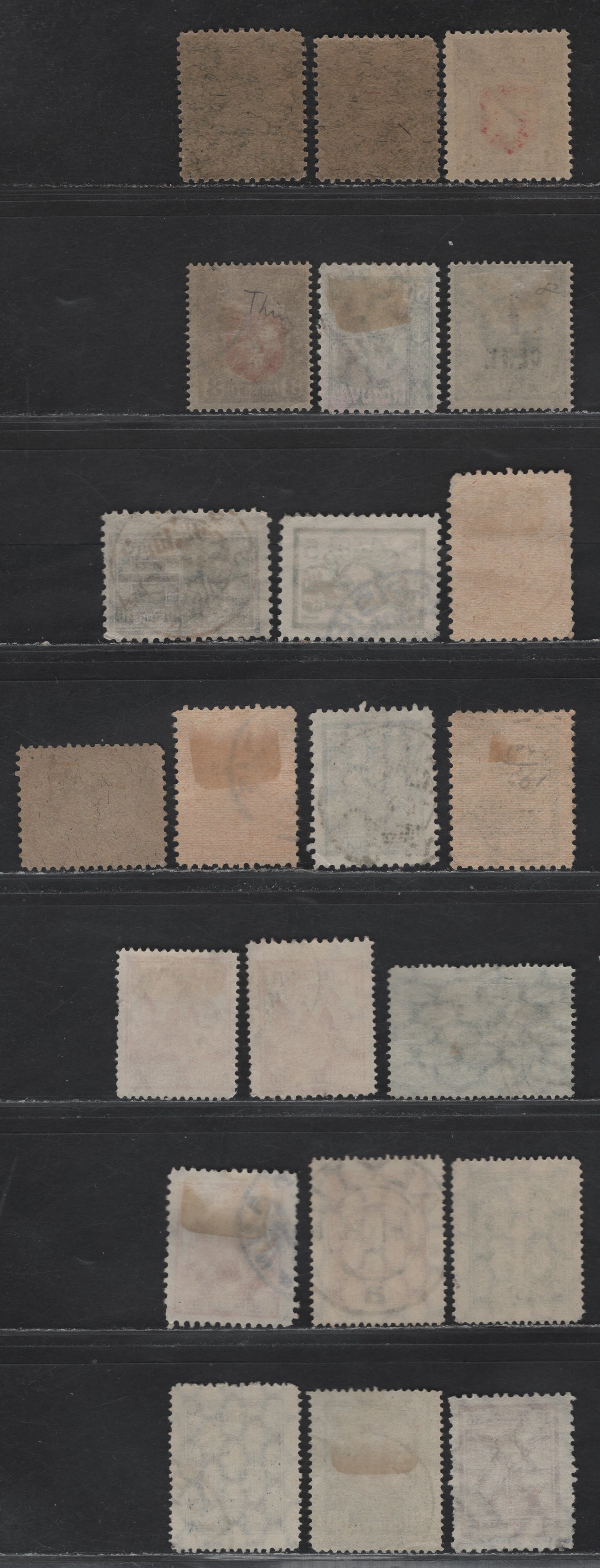 Lot 180 Lithuania SC#32, 34-35, 48, 59, 103, 125, 168, 173, 190-191, 193, 204, 209, 223, 233-234, 250, C30 20sk - 60c Dark Blue - Dark Blue & Rose , 1919-1930 White Knight Vytus - Grand Duke Vytautas Issues, 22 Fine/Very Fine Used Singles