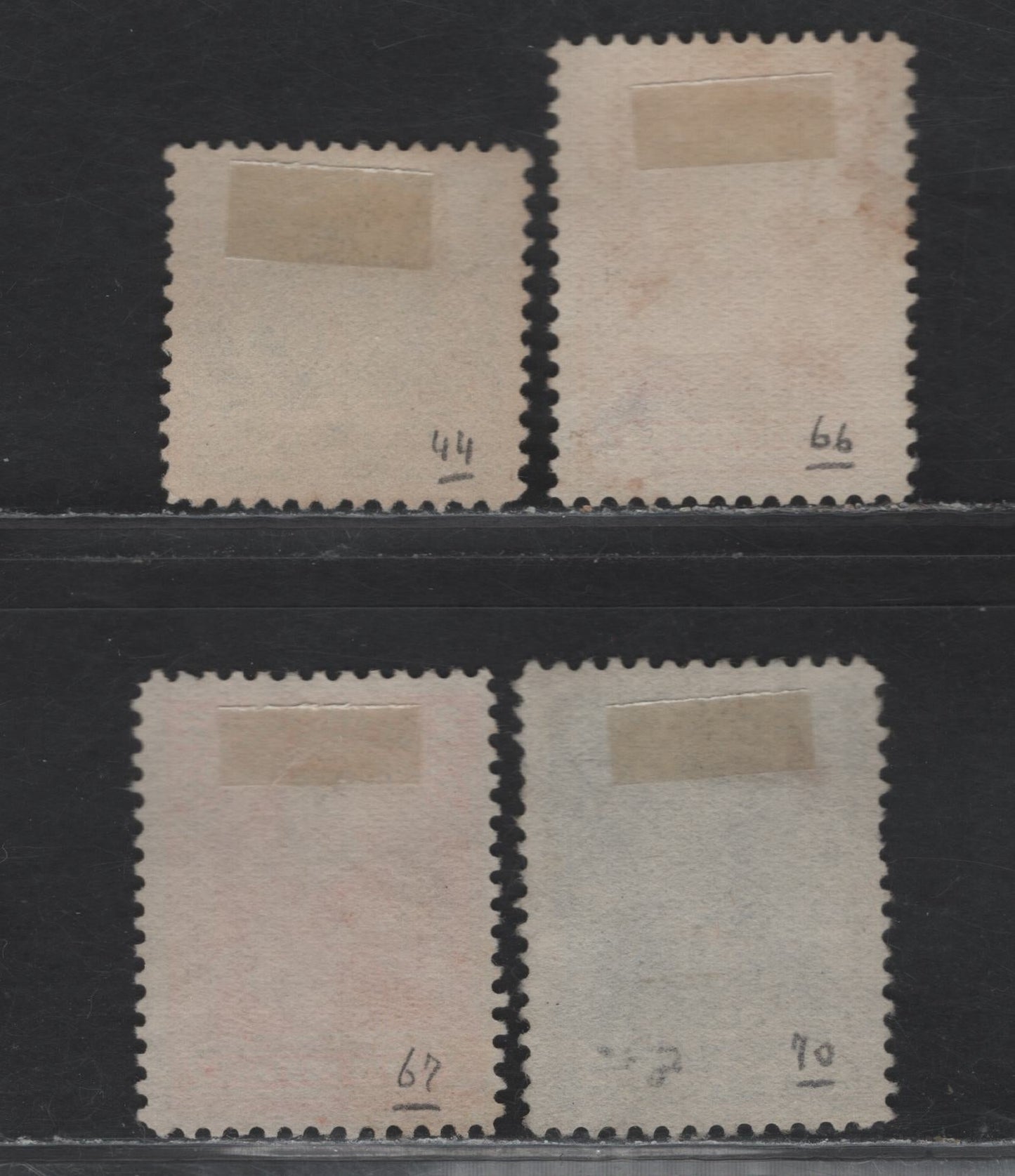 Lot 277 Newfoundland (C) #58, 81-82, 85 1/2c - 5c Black - Blue Newfoundland Dog - Duke Of York, 1887-1901 4th Cents - Royal Family Issues, 4 Fine/Very Fine Unused Singles, Cents-XX, ABNN-Q & ABNN-G Papers