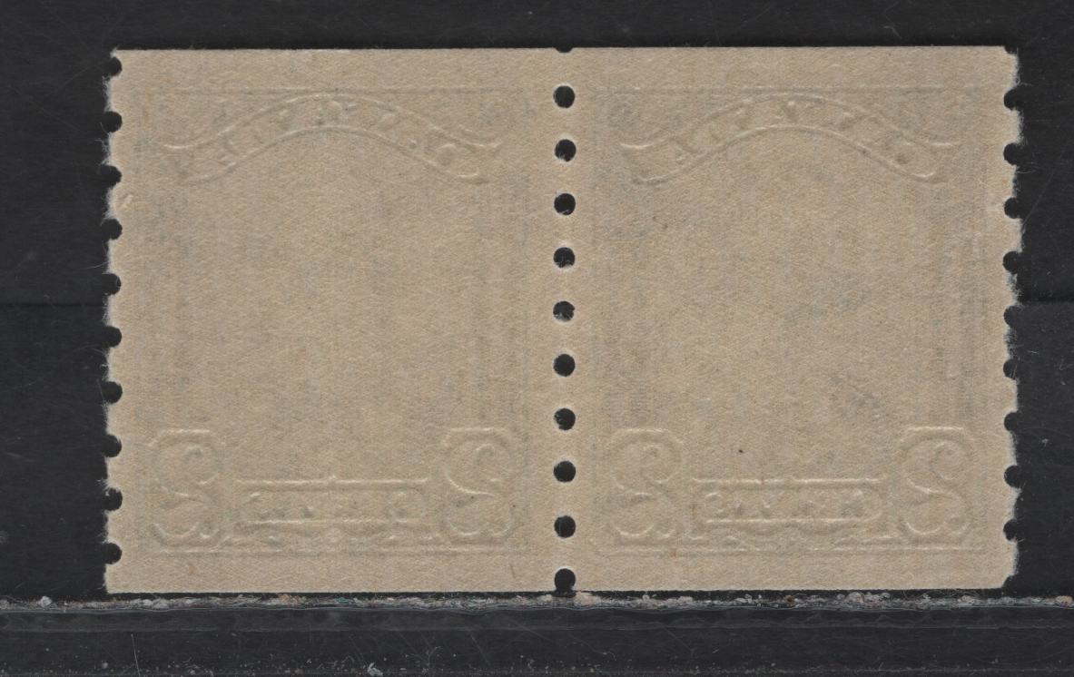 Lot 320 Canada (C) #161 2c Green King George V, 1929 Scroll Issue, A VFNH Coil Pair, ABN-OOOO Paper