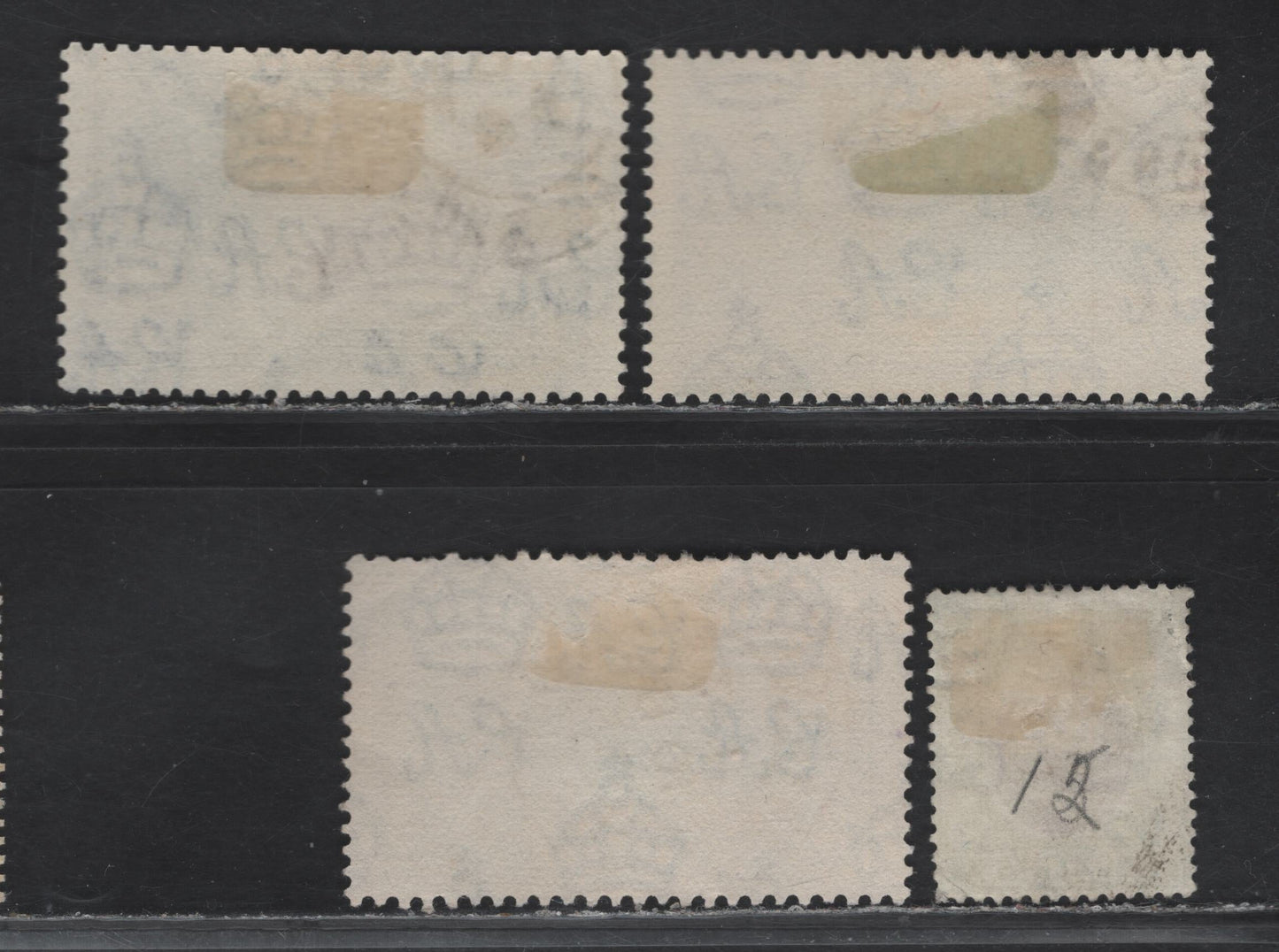 Lot 210 Hong Kong (C) SG#125, 133, 135-136 20c Purple & Sage Green - Slate & Purple , 1921-1935 KGV Keyplates - Silver Jubilee Issues, 4 Very Fine Used Singles, Script CA Wmk