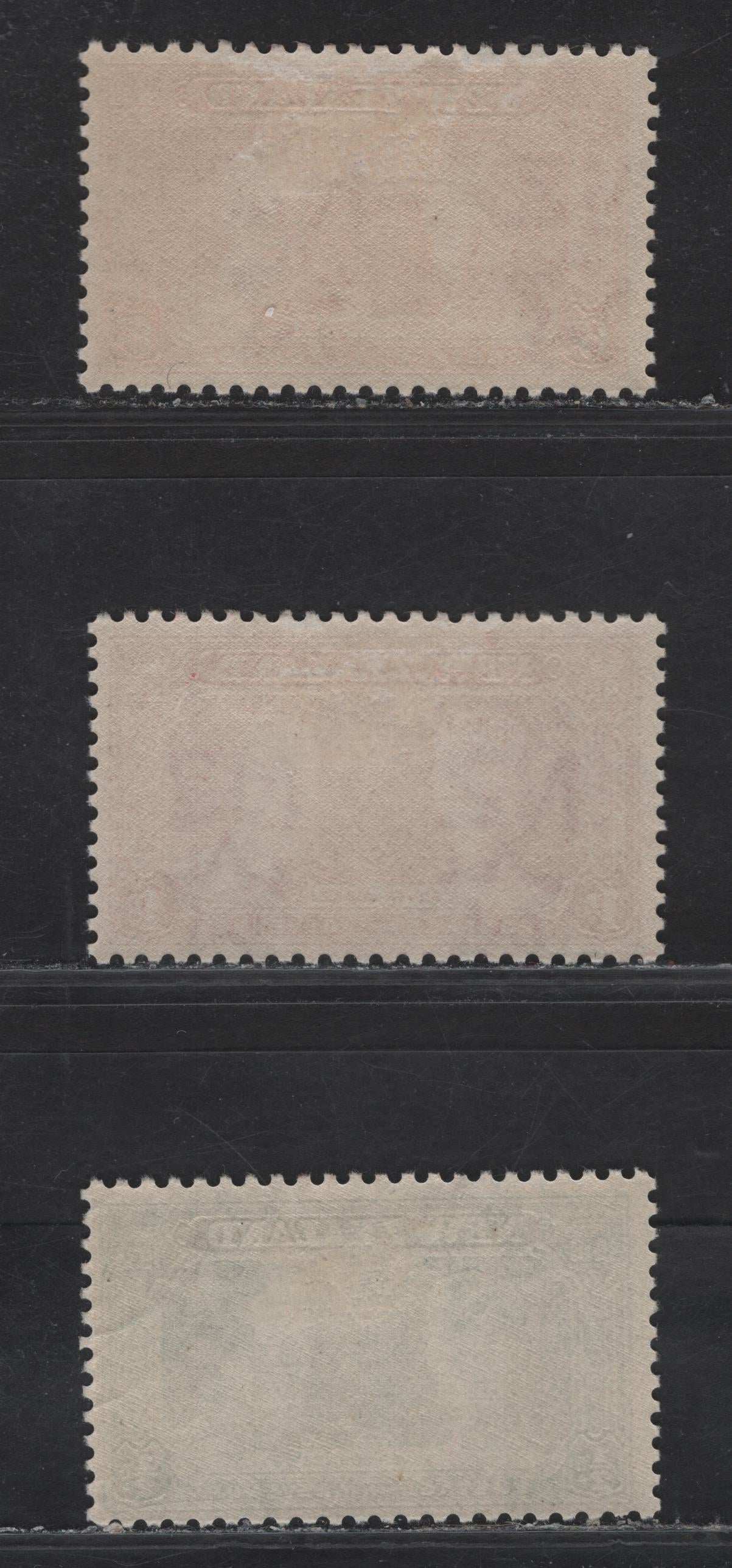 Lot 225 New Zealand (C)SG#573-575 1/2d - 6d Green - Red Orange , 1935 Silver Jubilee Issue, 3 VFOG Singles