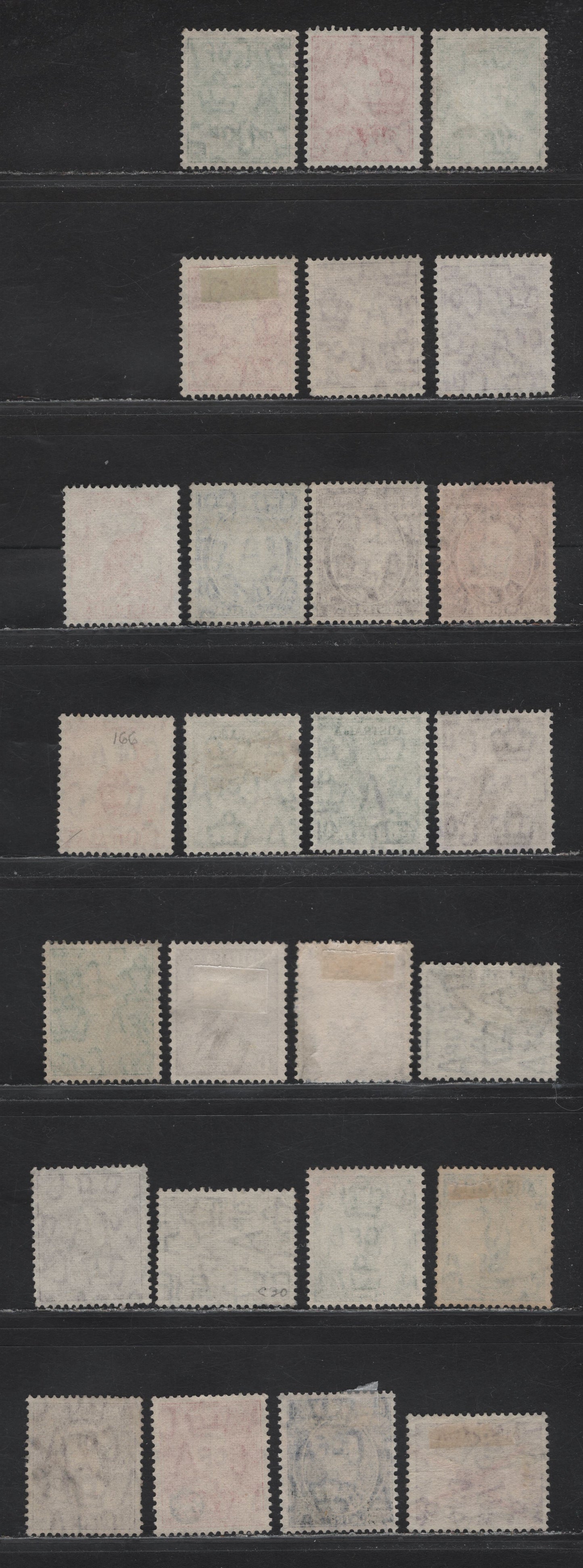 Lot 252 Australia SG#179-181, 183-192, 200-202 1/2d - 5.5d on 5d Orange - Purple , 1937-1949 Zoological Issue, 26 Very Fine Used Singles, Many Unlisted, Subtle Shade Variations