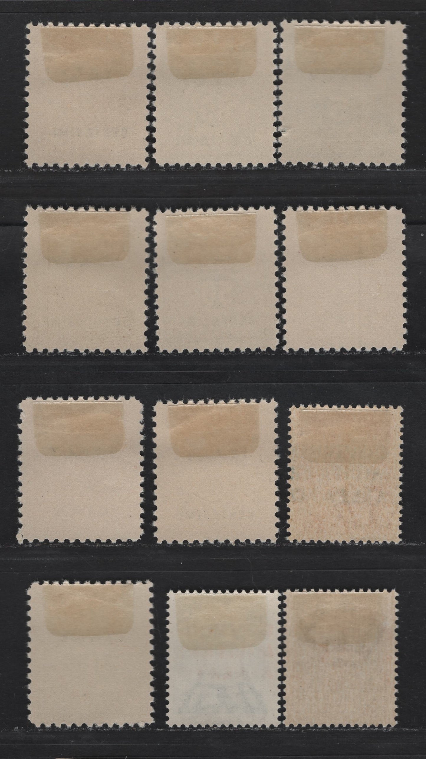 Lot 102 Italy SC#1N1-1N13 15c - 50c Pale Orange - Purple , 1943 Numeral & Overprinted Issue, 12 F/VFOG Singles