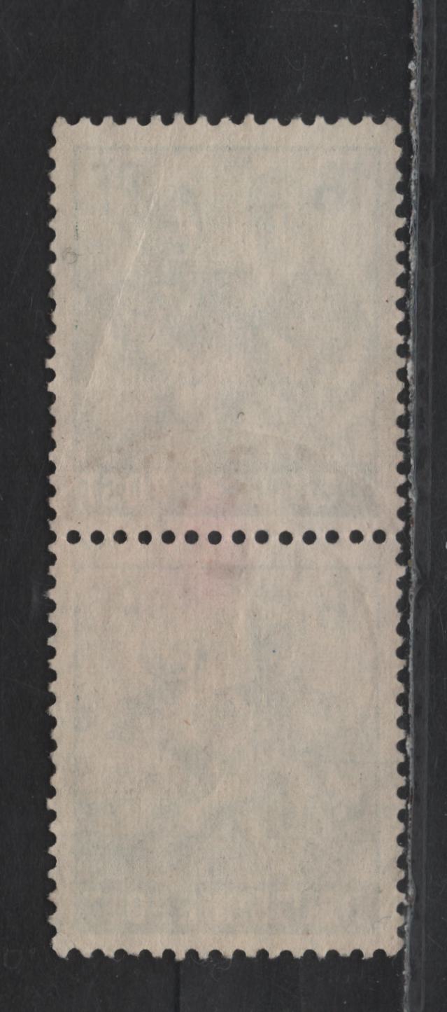 Lot 236 Germany Michel#42Ic (SC# 606) 16pf Blackish Opal Green , 1949 Pictorial Issue, A Very Fine Used Pair, Scarce Shade, Identified Using Michel Colour Key, Common Shades Are Blackish Blue Green Of Blackish Green Blue