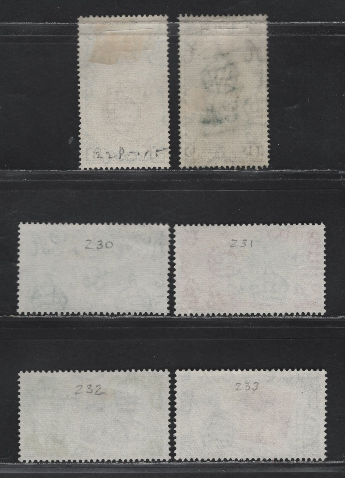 Lot 337 Barbados (C) #283-288 3c-24c Brown & Blue Green - Red Brown & Black Coat Of Arms - George VI & Britannia Stamp, 1951 BWI University College Issue - 1952 Stamp Centenary Issues, 6 Fine & VF Used Singles
