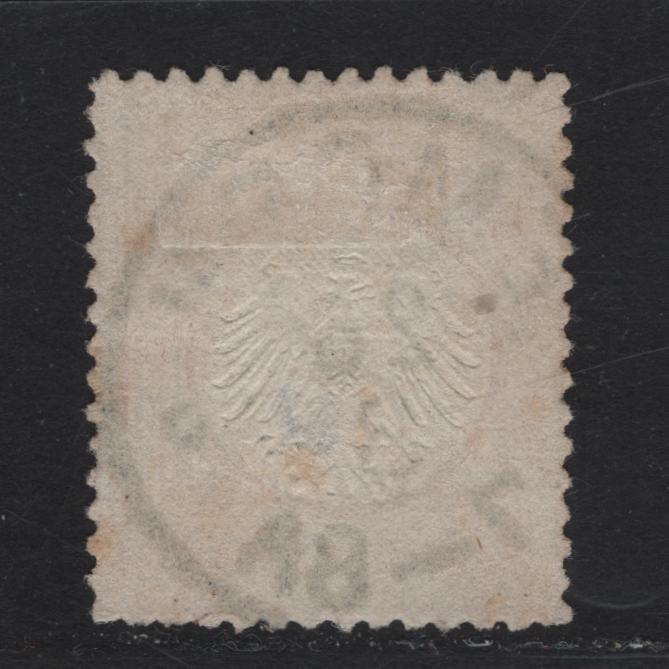 Lot 92 Germany SC#3a 1/2gr Orange Yellow , 1872 Embossed Eagle With Small Shield Issue, A Fine Used Single