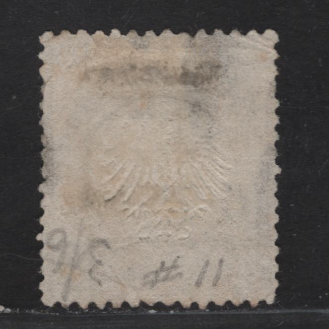 Lot 93 Germany SC#11 18kr Bistre , 1872 Embossed Eagle With Small Shield Issue, A Good Used Single, Two Diagonal Creases & Shallow Thin