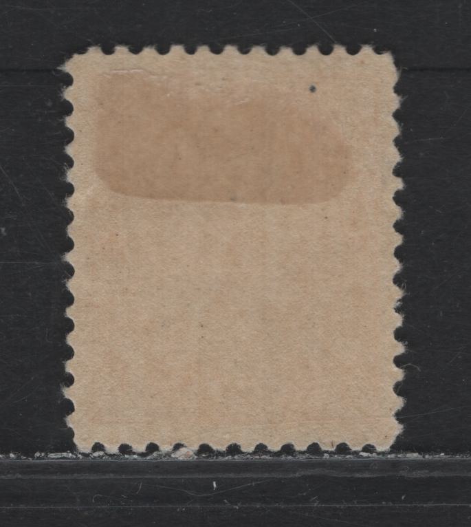 Lot 34 Canada (C) #105 1c Yellow Orange King George V, 1911-1925 Admiral Issue, A VFOG Single, ABN-E Paper, Perf 11.85x12, 17x21.4mm Design, Retouched Frameline.