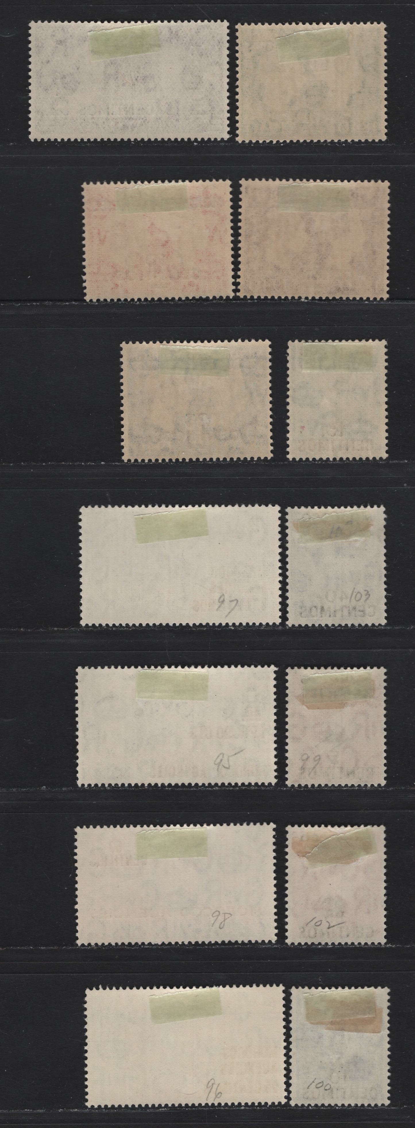 Lot 83 Morocco Agencies - Spanish Currency (C) SG#164, 172-175, 178-186 15c on 1.5d - 40c on 4d Maroon - Light Ultramarine , 1937-1952 Coronation - KGVI Dulac Design Definitives, 14 VFOG Singles, New Colors