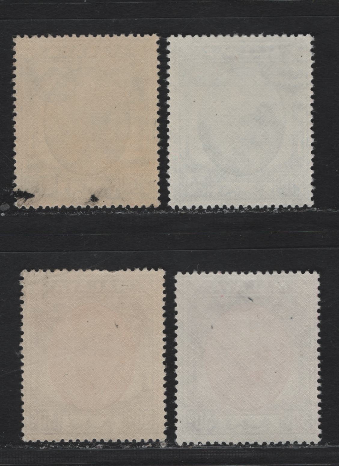 Lot 169 Malaya - Pahang (C) SG#65-a, 67-a 20c - 30c Bright Blue - Scarlet & Purple , 1930-1936 Sultan Sir Abu Bakar Keyplates, 4 F/VFNH Singles, 1952, 1955 & 1956 Printings, Mostly Nh Except 20c Blue (Some Album Adhesions On Gum)