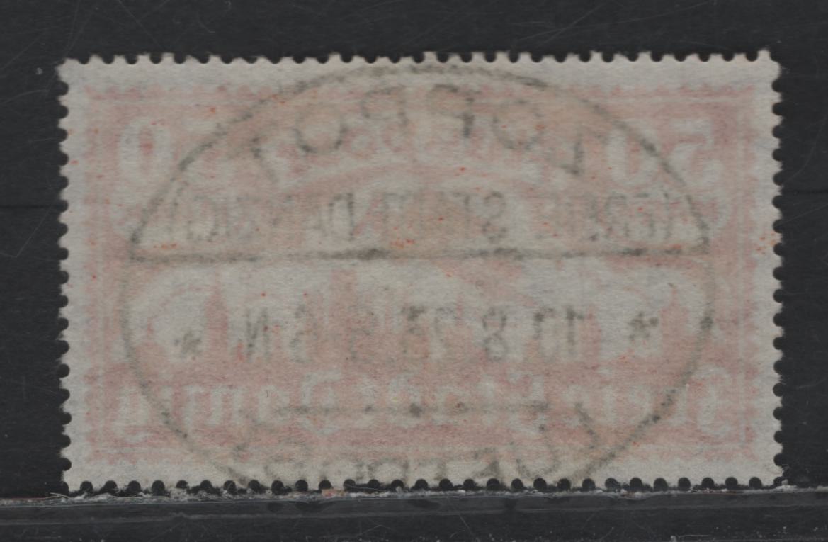 Lot 295 Danzig SC#C18 (Michel# 134) 50m Orange , 1923 Airmail Issue, A Very Fine Used Single, Webbing Wmk, Genuine Postally Used Example, Zoppot Free State Danzig Luftpost Cancel Dated August 10 1923.