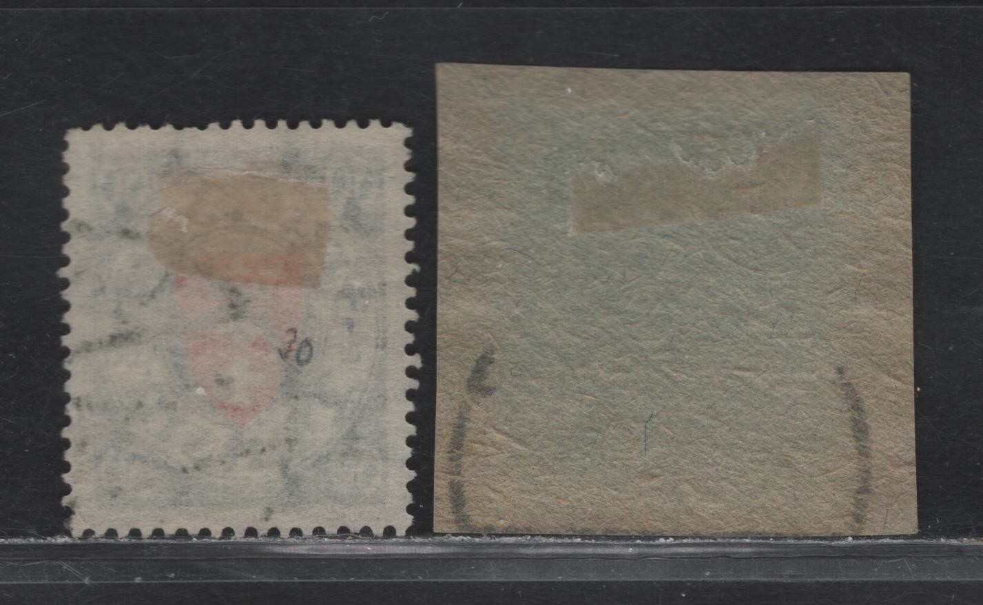 Lot 315 Danzig SC#188-189 (Michel #244, 269) 55pf & 60pf Plum & Vermilion Red & Blackish Bluish Green & Vermilion Red Arms, 1924-1937 Arms Definitive Issue, 2 VF Used Singles