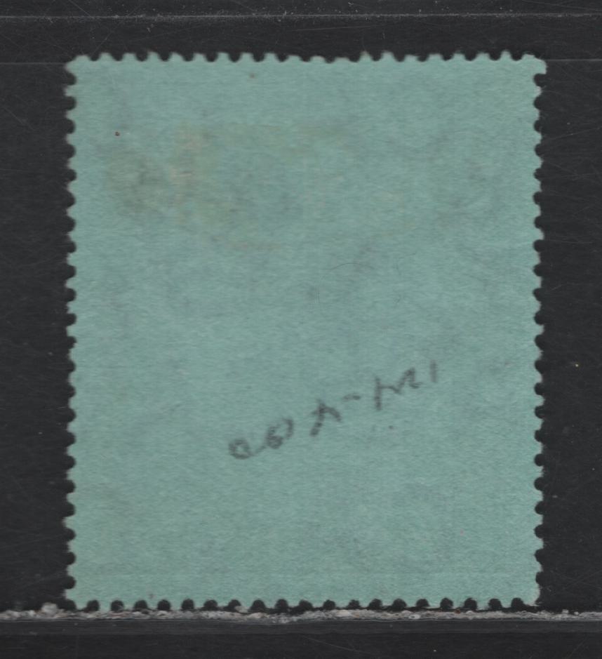 Lot 9 Barbados (C) SG#178 1/- Black on Green , 1912-1916 KGV Badge of the Colony Keyplates Issue, A Very Fine Used Single