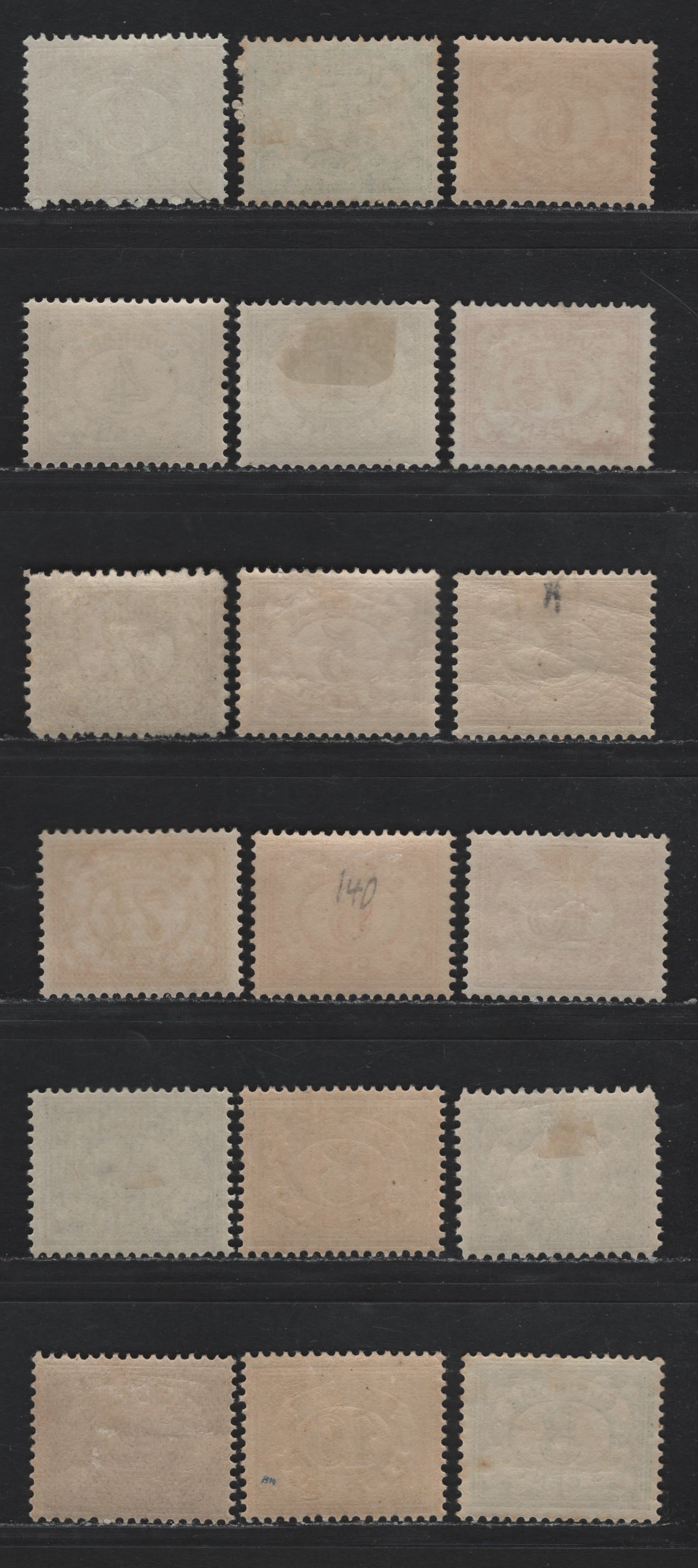 Lot 254 Surinam SC#74/91, 76a, 87a 1/2c - 10c Violet - Carmine Rose , 1913-1931 Numeral & Queen Wilhelmina Issue, 18 F/VFOG & Unused Singles, 2.5c & 3c Are Early Printings Without Gum As Issued