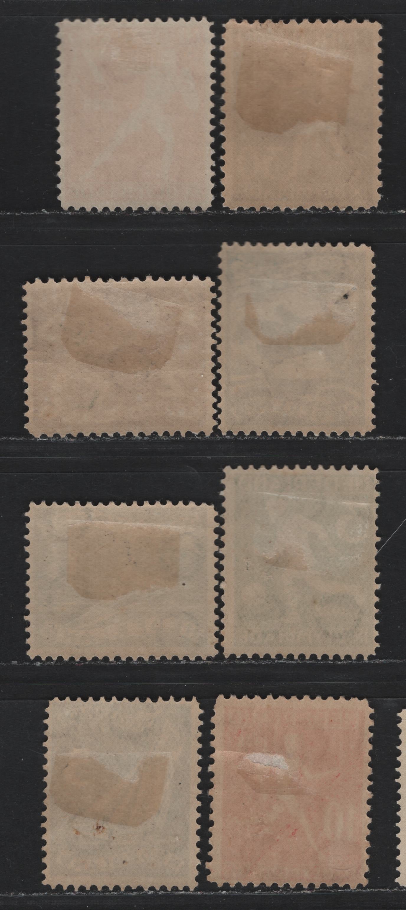 Lot 51 Netherlands SC#B25-B32 1.5c+1c - 30c+3c Dark Green - Dark Brown , 1928 Olympic Games Semi Postals, 8 F/VFOG Singles