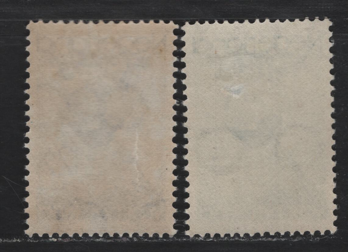 Lot 73 Netherlands SC#B83, B85 5c+3c - 12.5c+3.5c Dark Yellow Green - Ultramarine , 1935 Child Welfare Semi Postals, 2 VFOG Singles, Two Small Gum Wrinkles On 12.5c