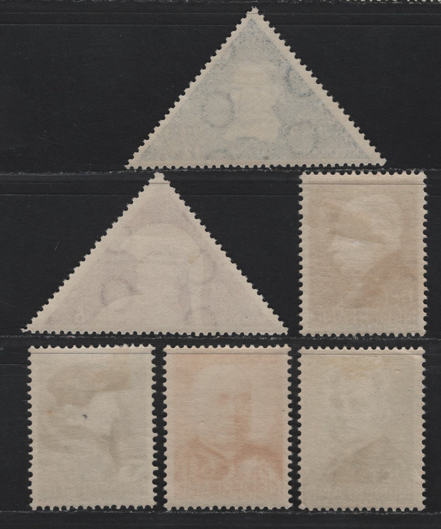 Lot 74 Netherlands SC#203-204, B86-B89 6c - 12.5c+3.5c Brown Lake - Dull Blue , 1936 300th Anniv of Founding of University of Utrecht - Social & Cultural Projects Semi Postals, 6 F/VFOG Singles