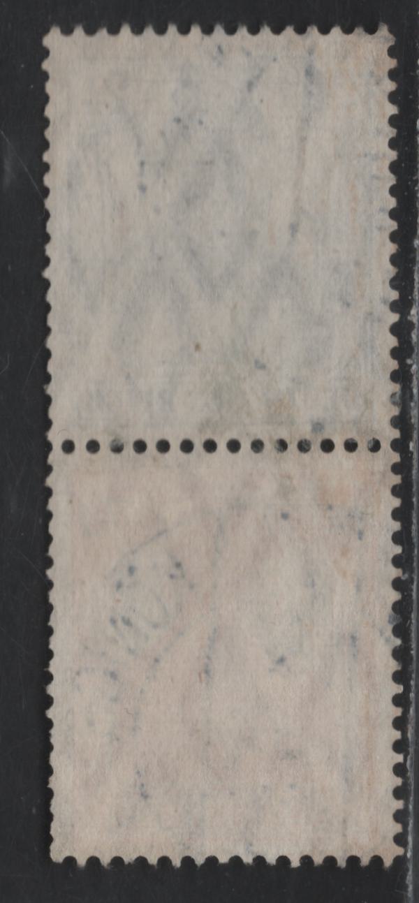 Lot 167 Germany SC#97, 98f (511a) 2.5pf - 7.5pf Olive Gray - Yellow Orange , 1919-1920 National Assembly Issue, A Very Fine Used Coil Pair, August 21 1916 Konigschutte CDS Cancel