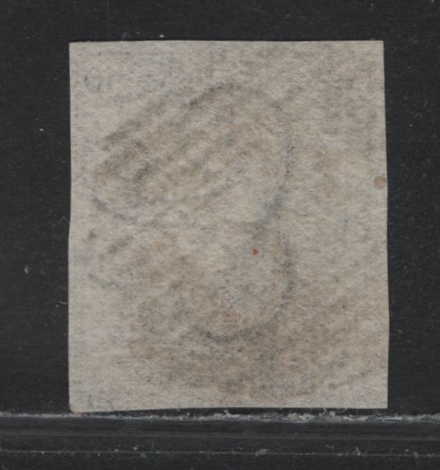 Lot 249 Belgium SC#6a 10c Dark Brown , 1851-1854 King Leopold I Issue, A Fine Used Single, Vertical Ribbed Paper, Margins Clear On All Sides, Close On 2 & Full 1/2mm On 2 Sides, #25 Barred Circular Grid Cancel.