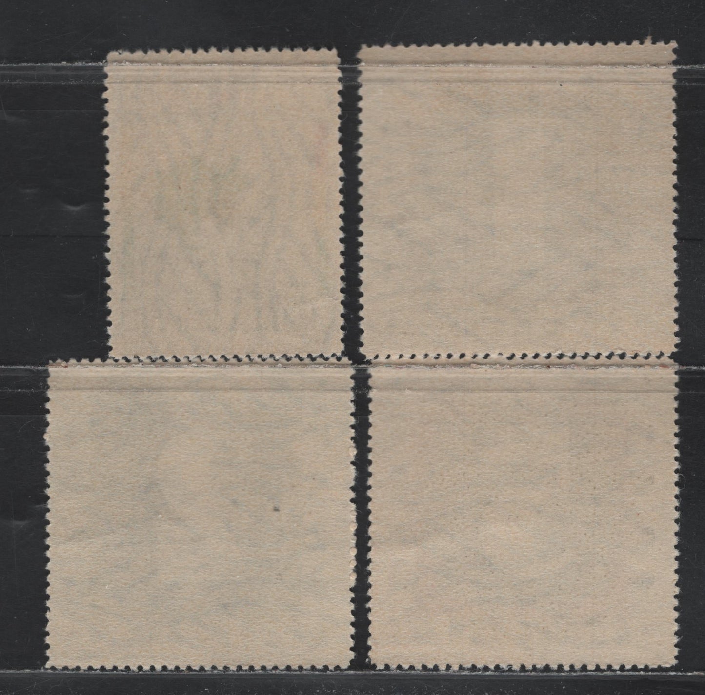 Lot 281 Brazil SC#C49-C52 1.2cr-5cr Multicoloured - Black & Pink Map Of South America - Numeral On Fancy Background, 1943 Visit of President Penaranda Of Bolivia & 1943 Stamp Cetenary Airmail Issue, 4 VF Unused Singles No Gum As Issued