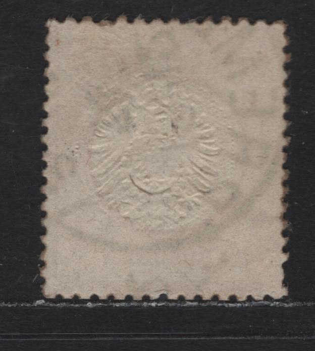 Lot 81 Germany SC#16 1/2gr Yellow Orange , 1872 Eagle With Large Shield Issue, A Very Fine Used Single, December 18 1874 Bremen CDS