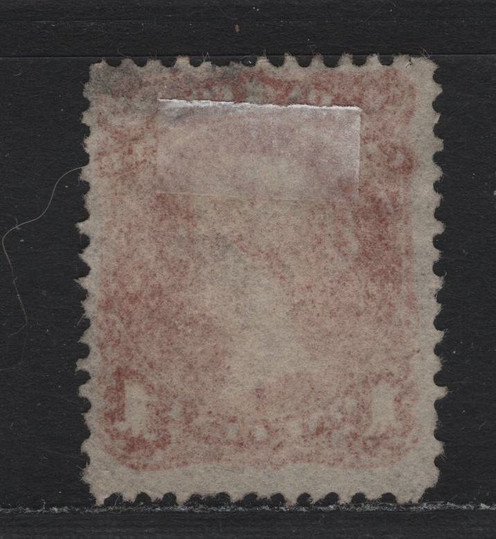 Lot 28 Canada #22b 1c Deep Brown Red , 1868-1876 Large Queen Issue, A Fine Unused Single, FOW Paper (Duckworth #1)