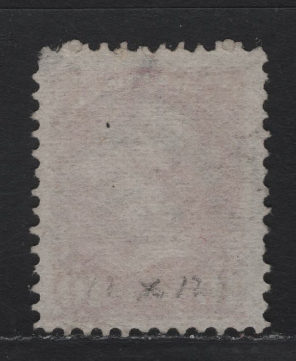 Lot 25 Canada #40 10c Dull Rose Lilac Queen Victoria, 1870-1893 Small Queen Issue, A Very Good Used Single, Mid Montreal Printing, Perf 11.9x12, MM-U Paper, #3 Quebec City Cancel & Small Pos. Dot below LL Scroll.