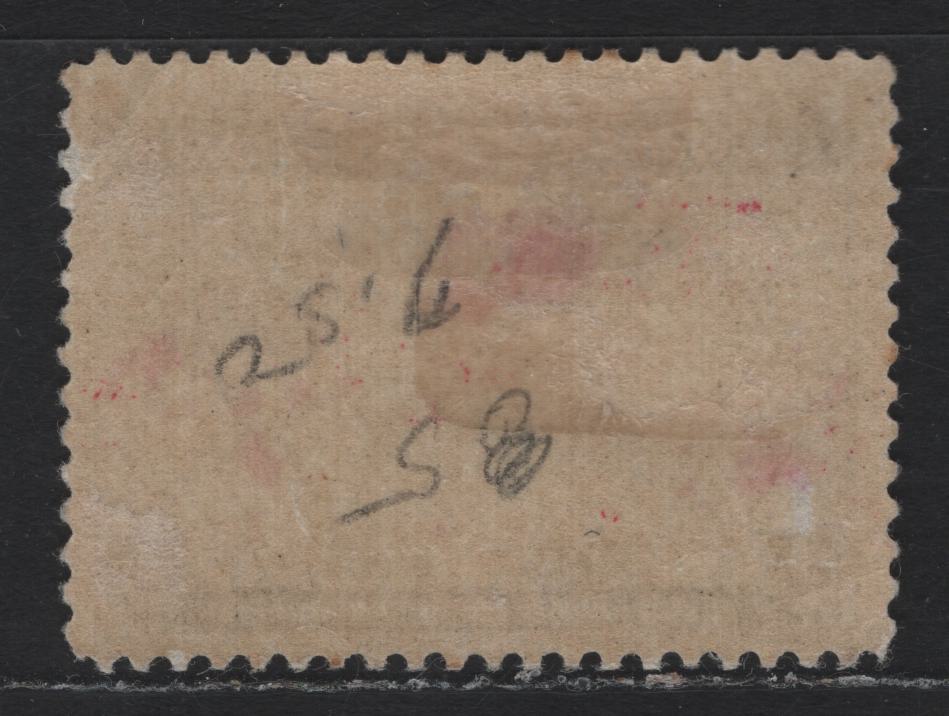 Lot 132 Canada #85i 2c Black, Gray & Aniline Red Mercator's Projection, 1898 Imperial Penny Postage Issue, A VGOG Single, ABN-X Paper, Perf 12, Light Corner Crease At UR.