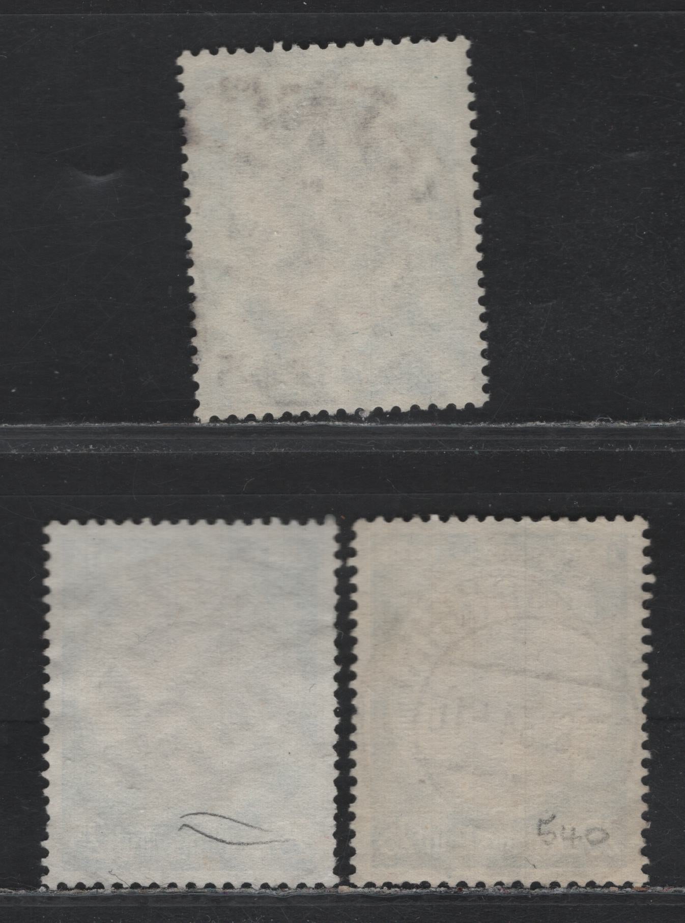 Lot 167 Germany SC#441 (543y) 25pf Bright Blue & Chocolate , 1934 Hindenburg Memorial Issue, 3 Fine/Very Fine Used Singles, CDS Used Examples, August 8 1934 Blheim Ruhr, November 27 1934 Dresden & January 1 1935 Esslingen Cancel