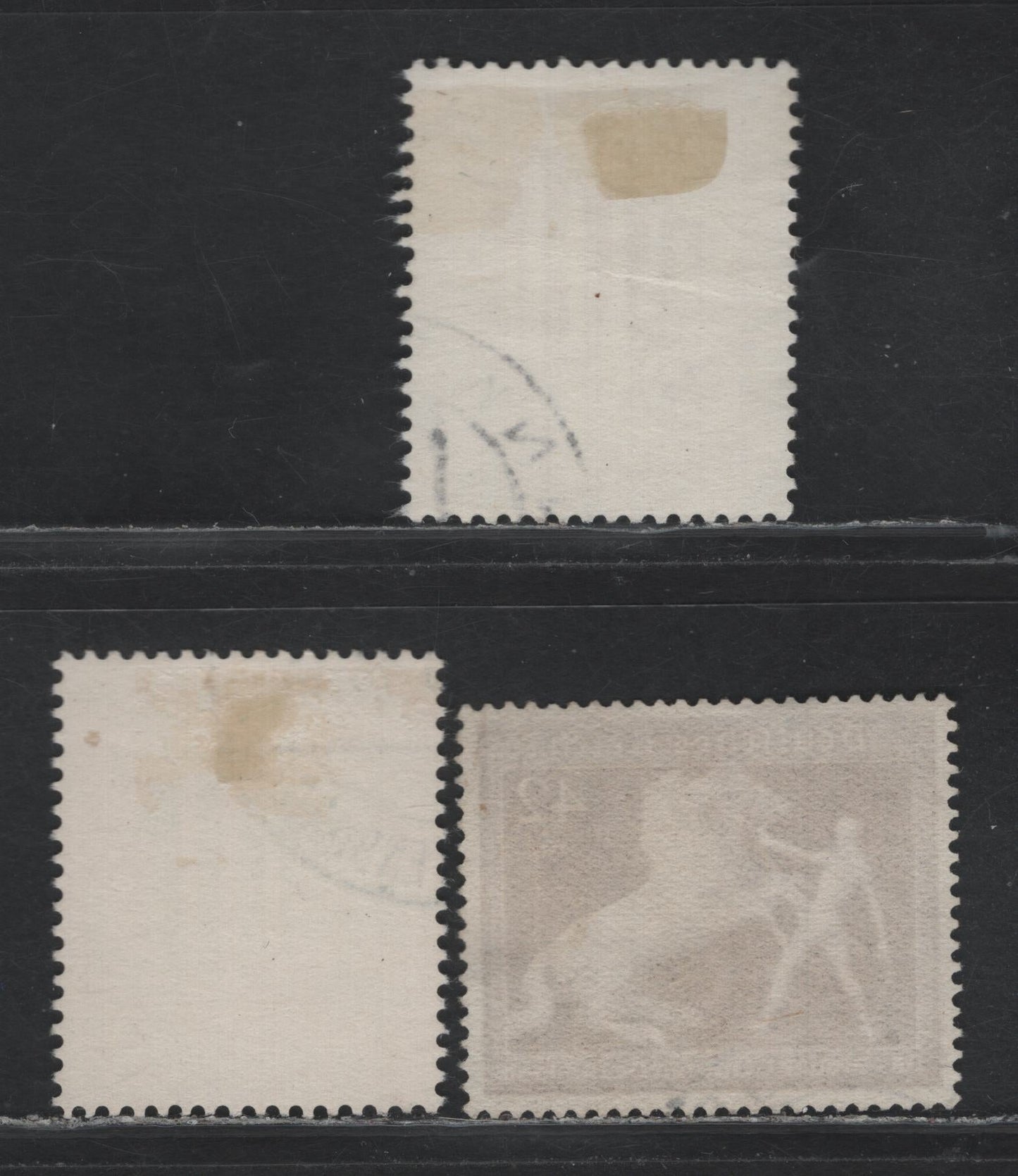 Lot 227 Germany SC#B138-B139, B145 (692-693, 699) 6pf+4pf - 42pf+108pf Dark Green - Deep Brown , 1939 Horticultural Exhibition - 6th Brown Ribbon Race Issues, 3 Very Fine Used Singles