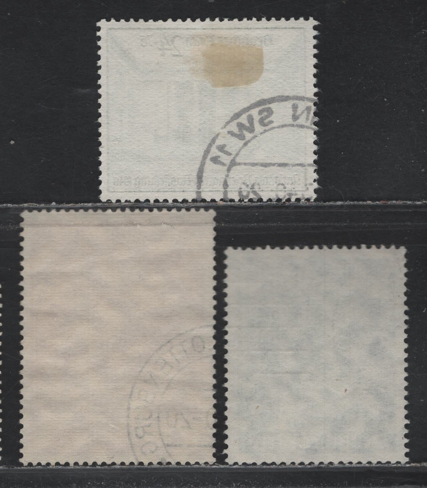 Lot 229 Germany SC#B146, B169,-B170 (700, 743-744) 6pf+19pf - 12pf+38pf Dark Green - Copper Red , 1939-1940 Day of German Art - 51st Birthday of Hitler Issues, 3 Very Fine Used Singles