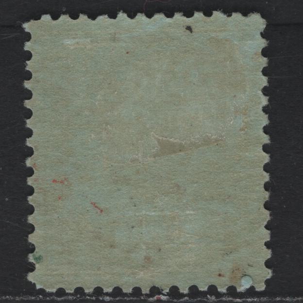 Lot 10 Canada #91 5c Blue, 1903-1908 King Edward VII Issue, A FOG Single, ABN-UUUU Paper, Perf 11.9x12, Small Gum Stain Affecting LL Numeral Box, Design Size 17.5x21mm.