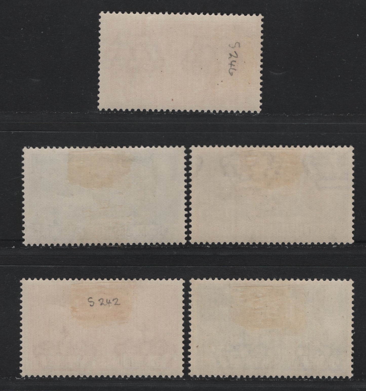 Lot 109 Italy (C) SC#242-246 20c - 5l+2l Rose Red - Orange Red, 1930 4th Cent of Death Of Francesco Feruacci Issue, 5 F/VFOG Singles