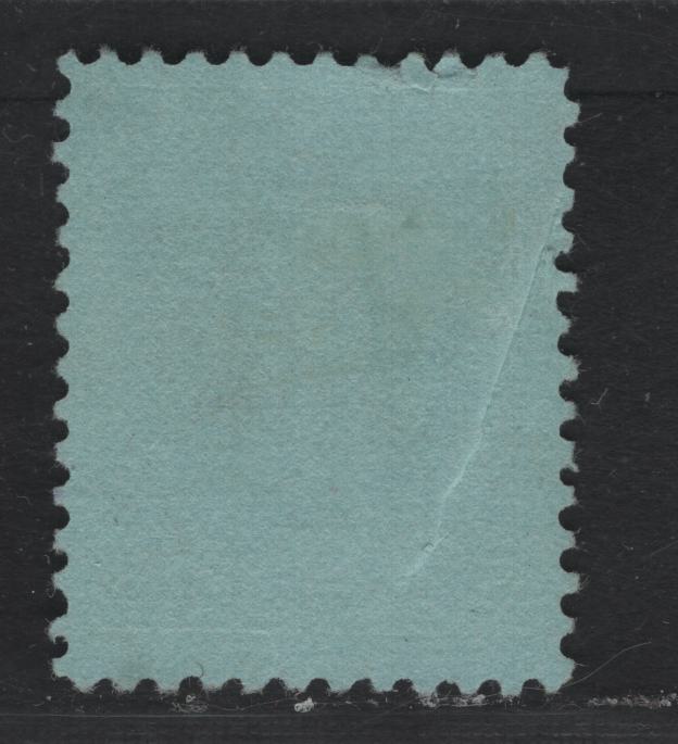 Lot 11 Canada #91 5c Blue, 1903-1908 King Edward VII Issue, A Very Fine Used Single, ABN-CCCCC Paper, Perf 11.9, Showing A Pre-Print Crease Affecting The 'C' of Canada & Around The Medallion, Well Centered & Lightly Cancelled, 17x21.4mm.
