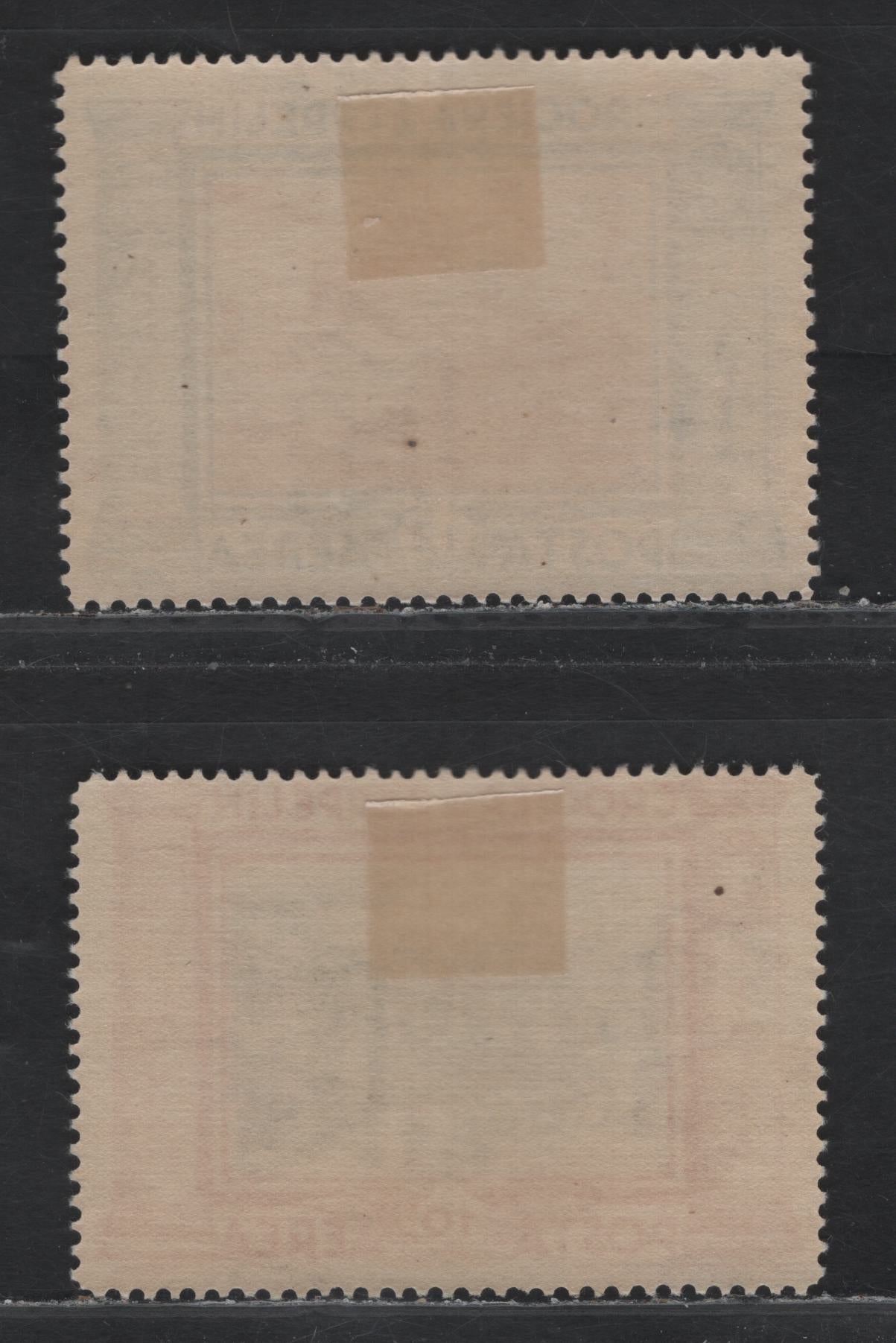 Lot 184A Italy SC#C44-C45 10l - 12l Carmine & Dull Blue - Dark Blue & Red Orange, 1933 Graf Zeppelin Airmail Issue, 2 VFOG Singles