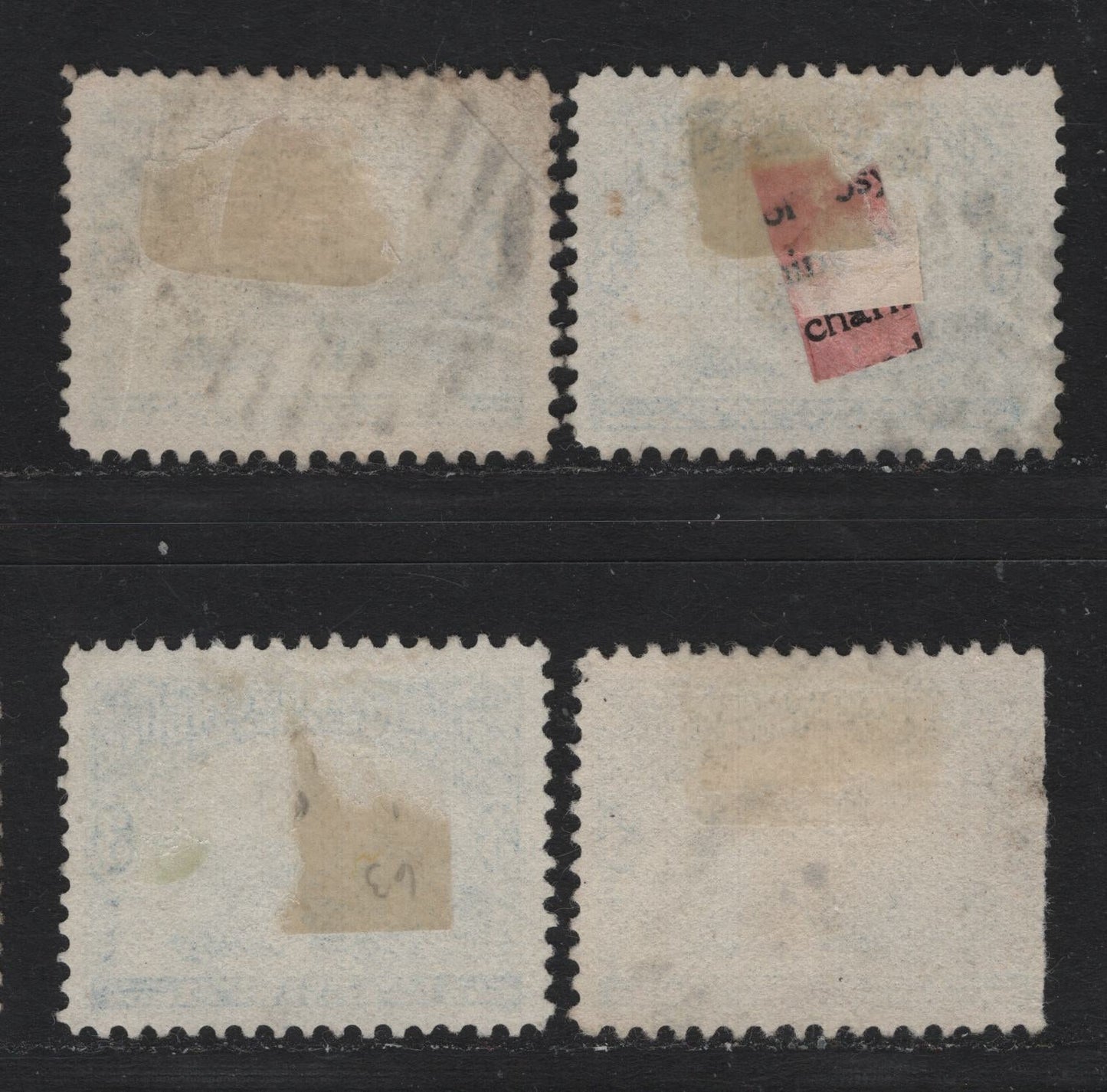 Lot 226 Newfoundland #63 3c Ultramarine, 1897 John Cabot Issue, 4 Fine Used Singles, ABNN-E Papers, Unchecked As To Specific Perfs, But Likely That 1/2 Are Slightly Different.