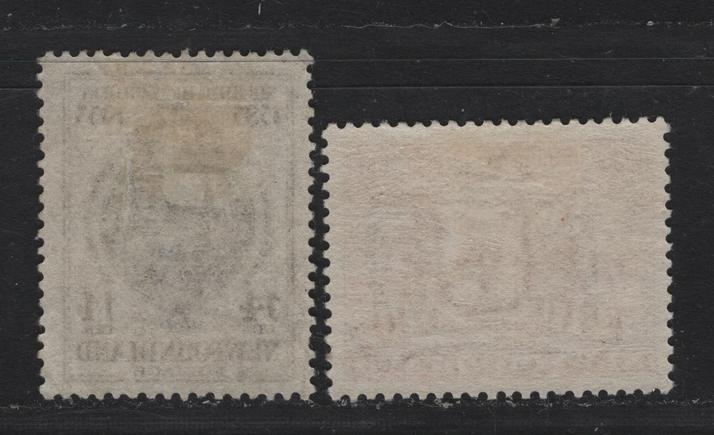 Lot 261 Newfoundland (C) #220-221 10c - 14c Red Brown - Black, 1933 Sir Humphrey Gilbert Issue, 2 VFOG Singles, Both Perf 13.5