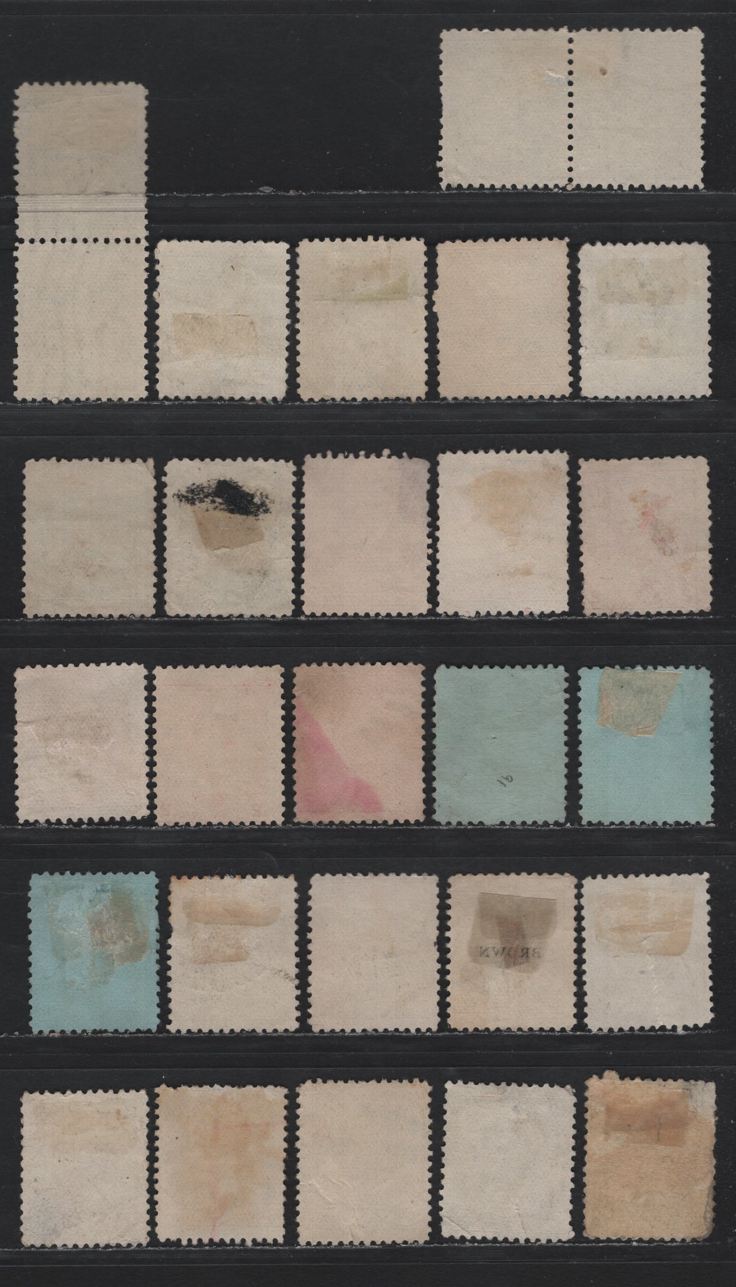 Lot 5 Canada (C) #89ii,iii, 90,I, 91, 92-93,I, 94i 1c - 20c Green - Deep Olive, 1903-1908 King Edward VII Issue, 26 Ungraded Used Singles, Completely Unchecked With Regard To Paper Type & Perfs