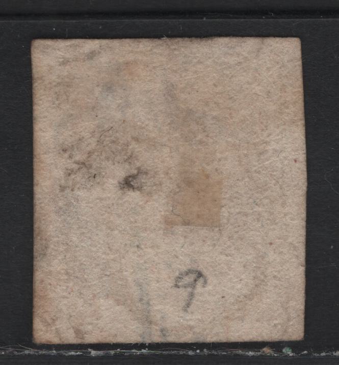 Lot 83 Two Sicilies (C) SC#5 10g Rose Lake, 1858 Imperf Papal Arms Issue, A Very Fine Used Singles, Inverted Fleur-Des-Lis Wmk