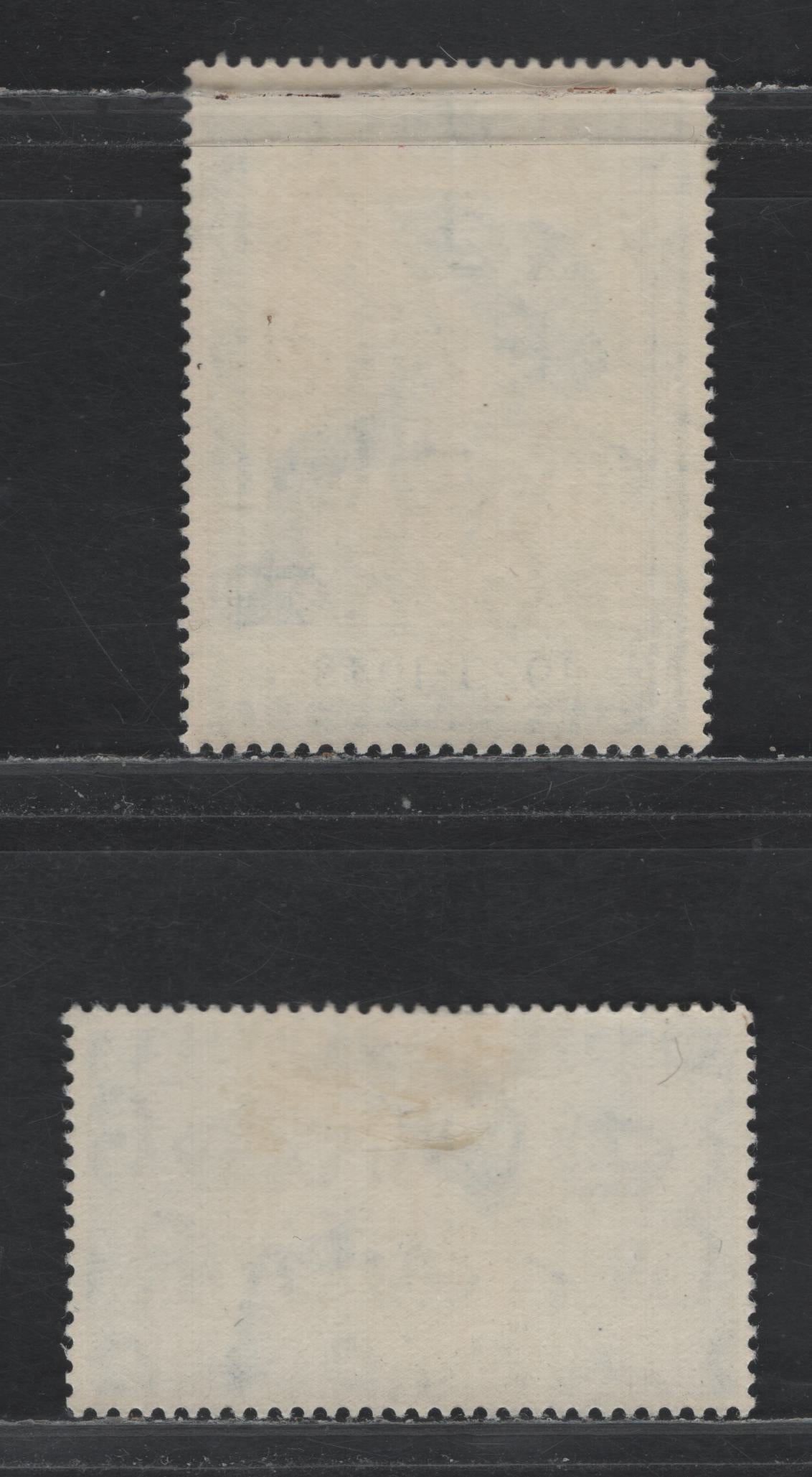 Lot 196 Great Britain SG#493-494 2.5d - £1 Ultramarine - Chalky Blue , 1948 Silver Wedding Issue, 2 VFOG Singles, The £1 Is NH