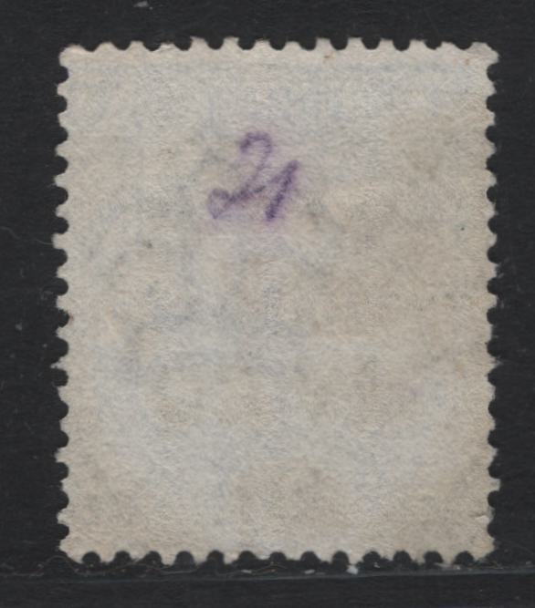 Lot 89 Great Britain SG#157 2.5d Blue, 1880-1883 Queen Victoria Surface Printed Issue, A Fine Used Single, Plate 21, May 20 1881 Liverpool Squared Circle Cancel, Imperial Crown Wmk.