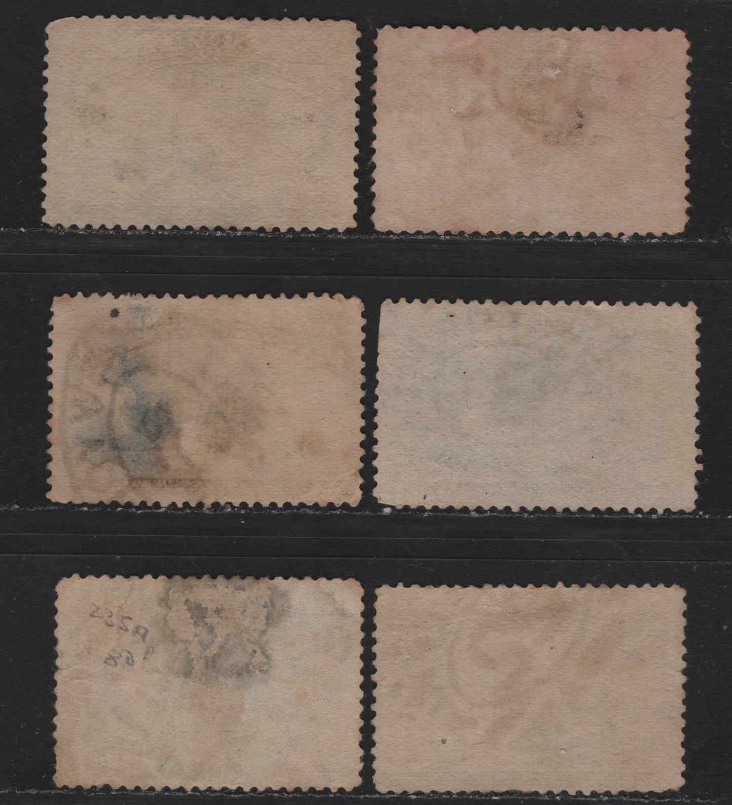 Lot 113 United States SC#230, 232-233, 237 1c - 10c Deep Blue - Black Brown , 1893 Columbian Exposition Issue, 6 Very Good Used Singles, Oval Registry Cancels Including New York, Cincinatti, Philadelphia, Chicago & Washington DC